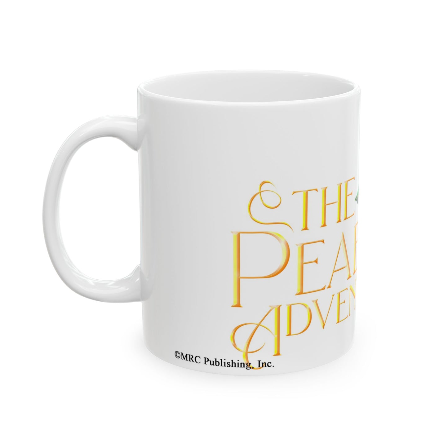The Peabrain Adventures Logo with Text Ceramic Mug 11oz