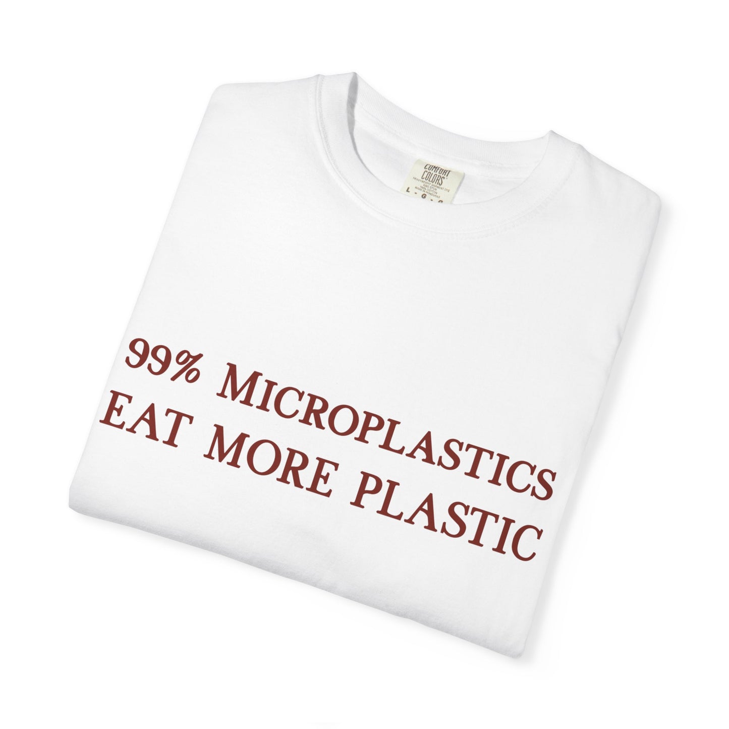 99% Microplastics - Eat More Plastic T-Shirt - Red Fractal Dragon