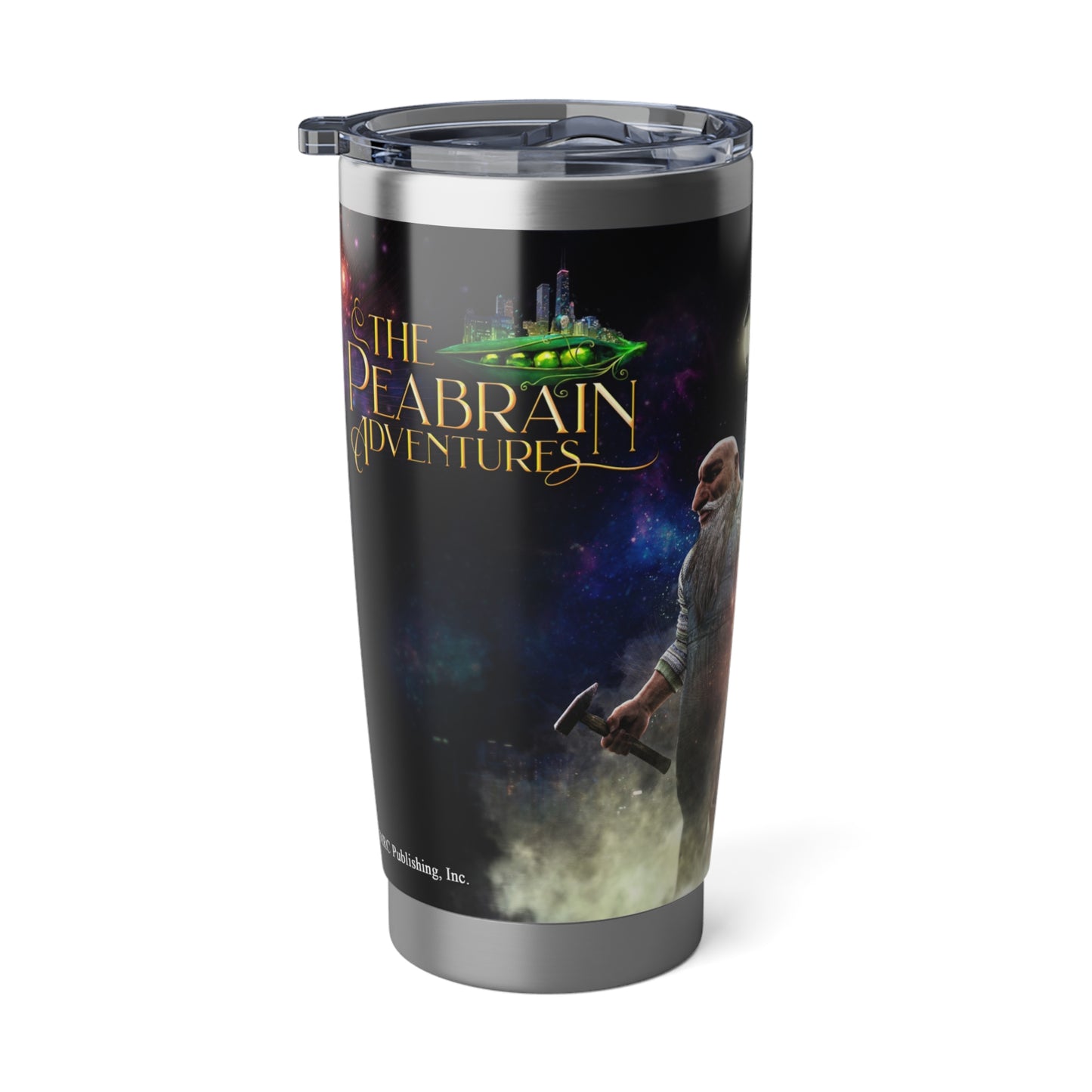 Maggie with Bernie the Gnome from The Peabrain Adventures - Vagabond 20oz Tumbler