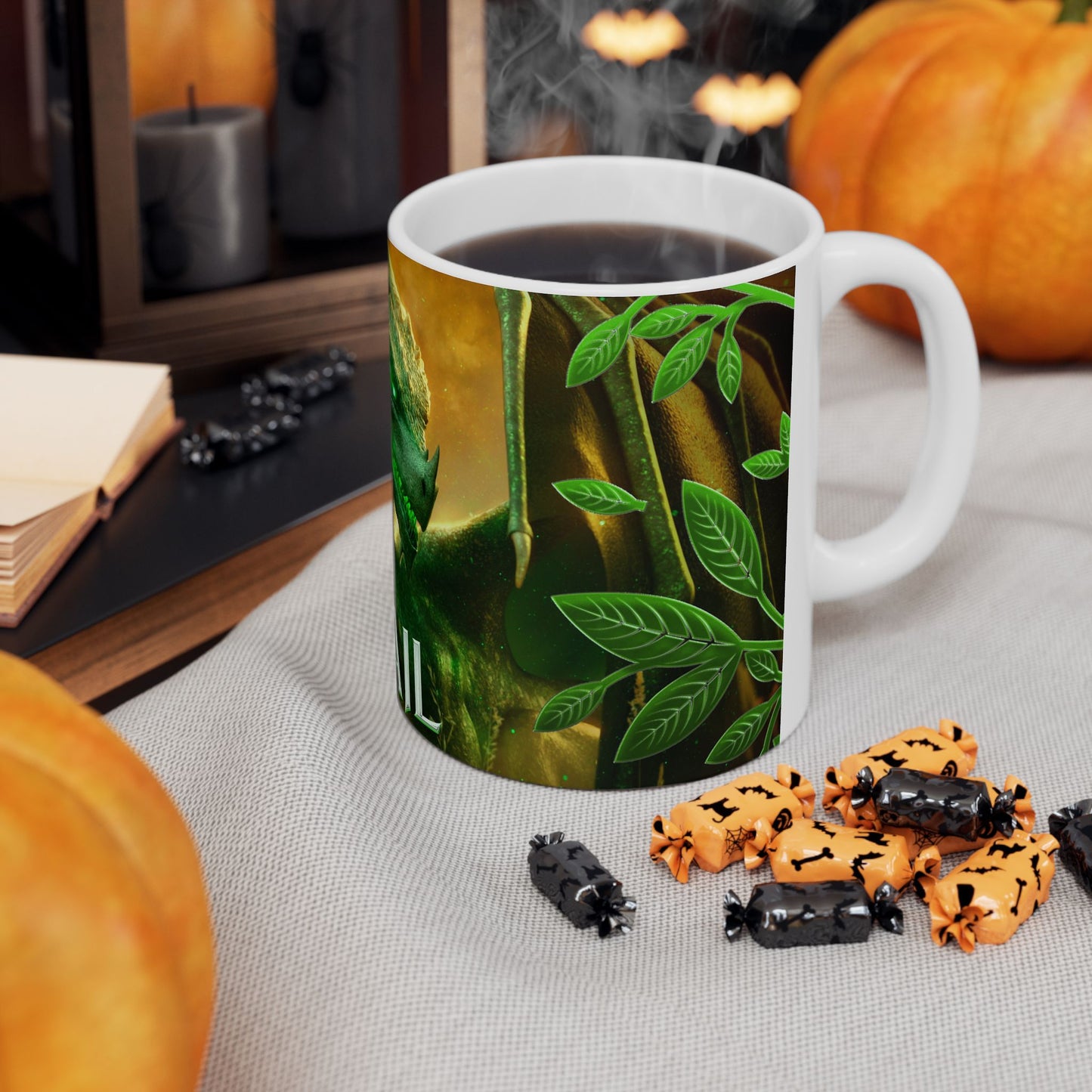Anail with Text Queen of the Flightless Dragons Ceramic Mug 11oz