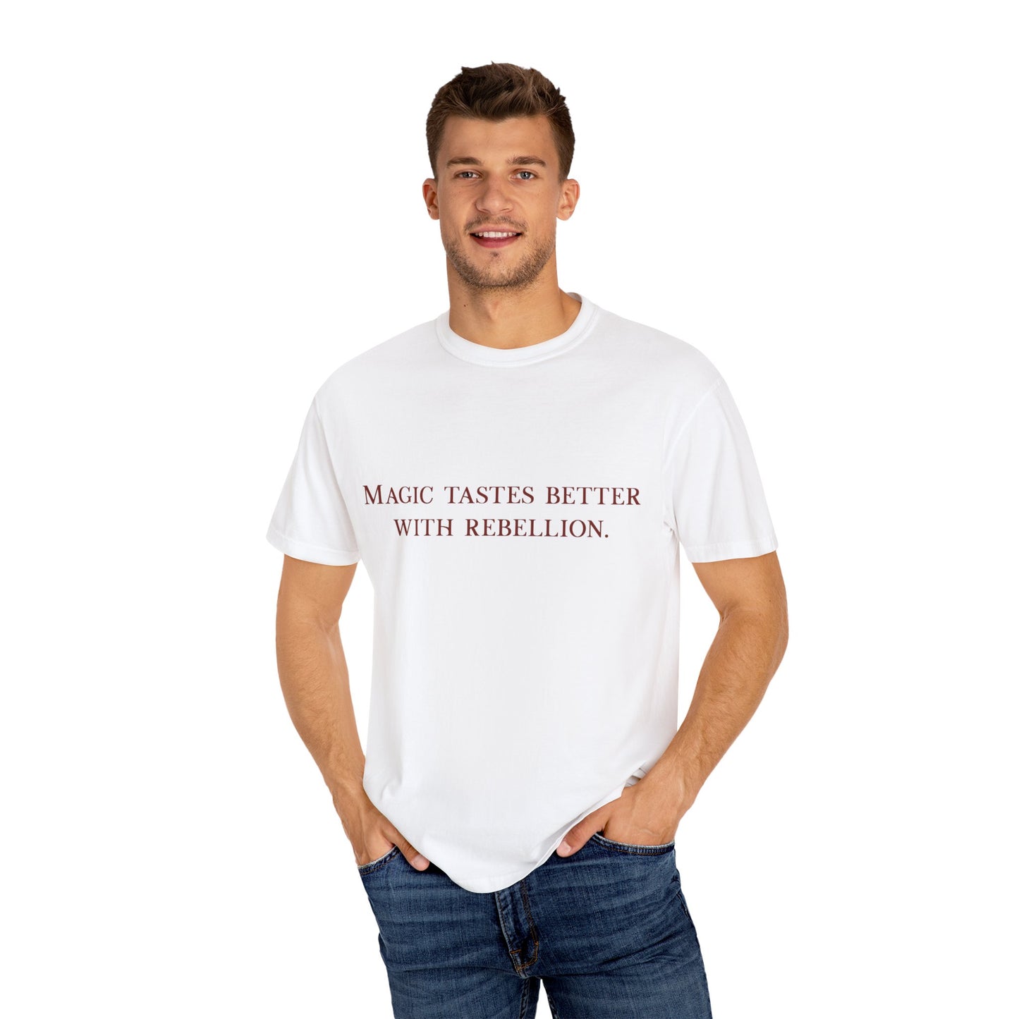 Magic Tastes Better with Rebellion T-Shirt - Red Fractal Dragon