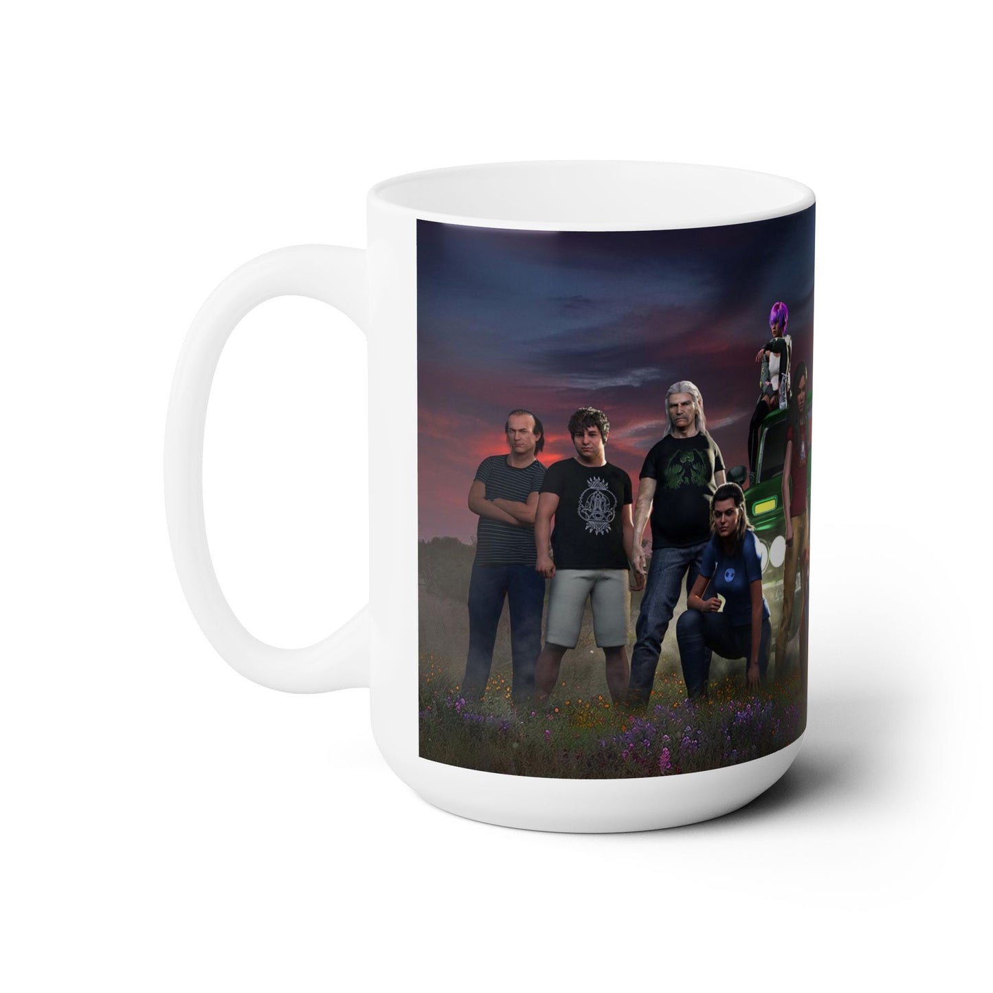 Unlikely Band of Heroes Ceramic Mug 15oz