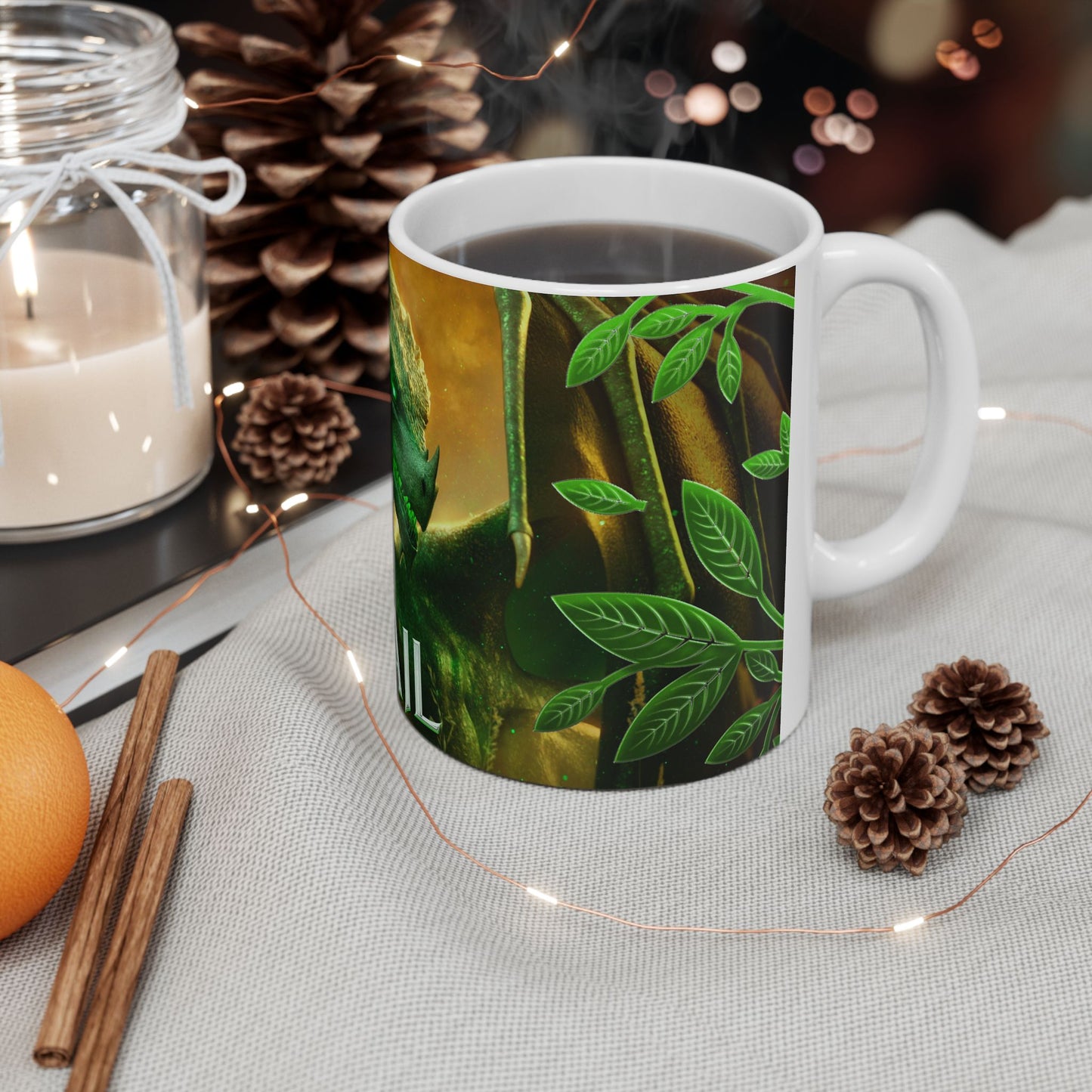 Anail with Text Queen of the Flightless Dragons Ceramic Mug 11oz
