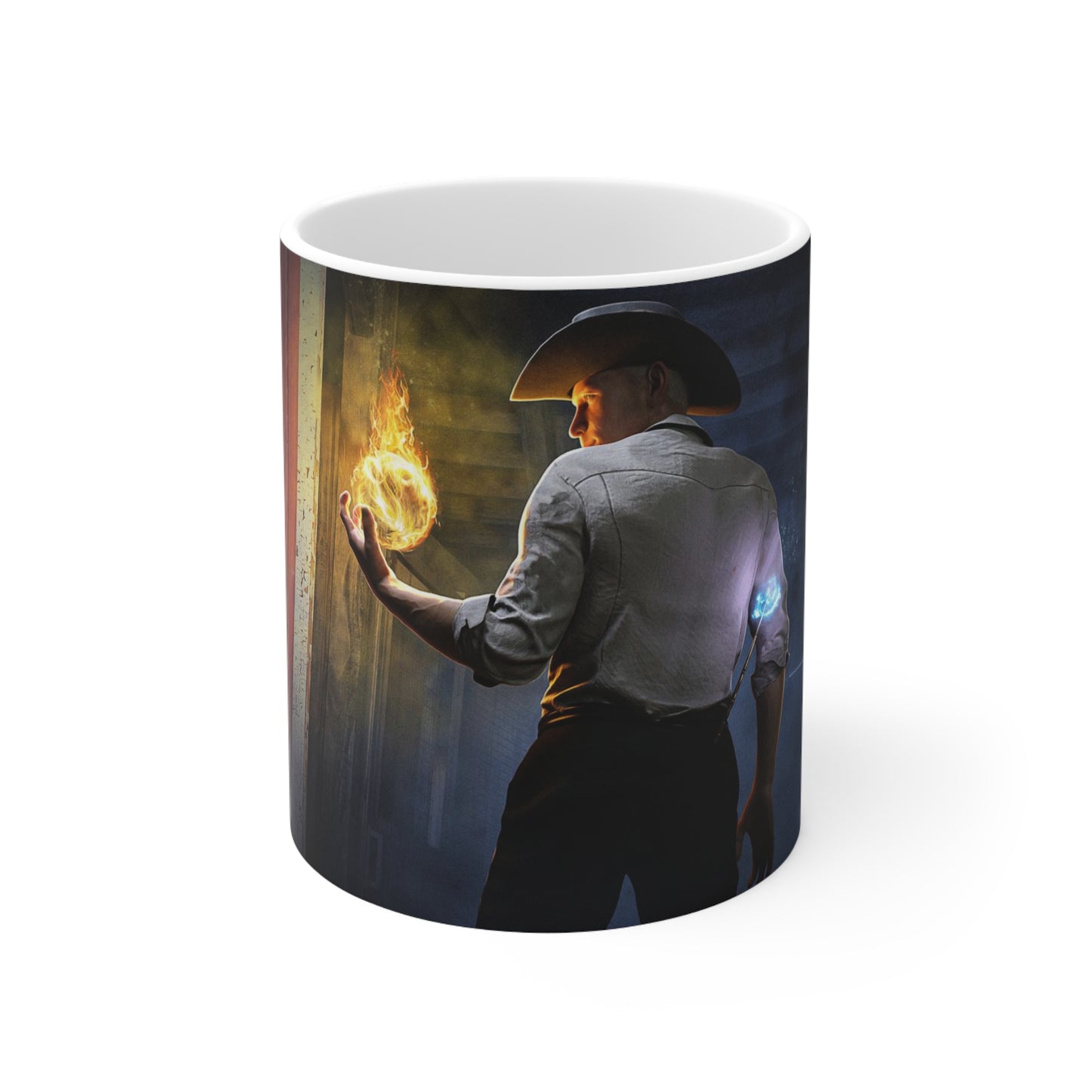 Lucas Clery, Grandfather, Texas Rancher - Wizard Ceramic Mug 11oz