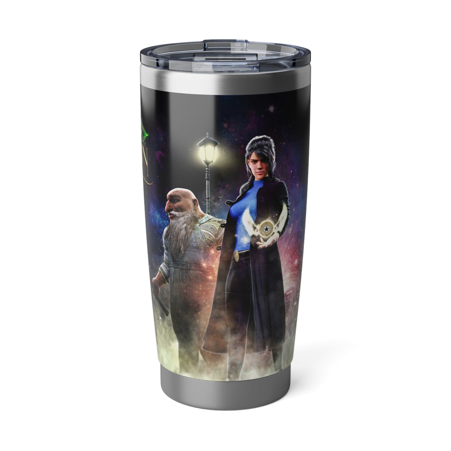 Maggie with Bernie the Gnome from The Peabrain Adventures - Vagabond 20oz Tumbler