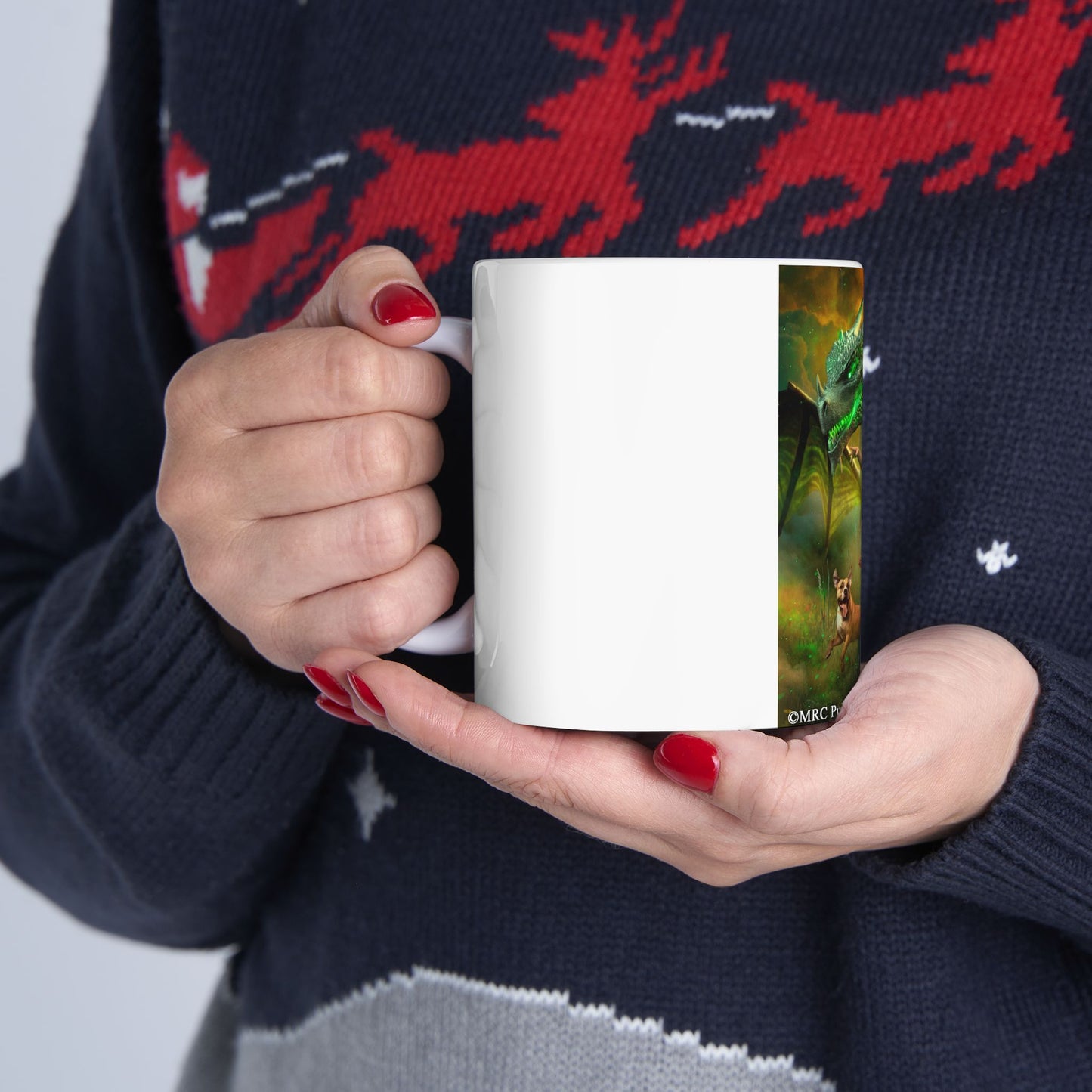 Anail and Willow from Queen of the Flightless Dragons Ceramic Mug 11oz