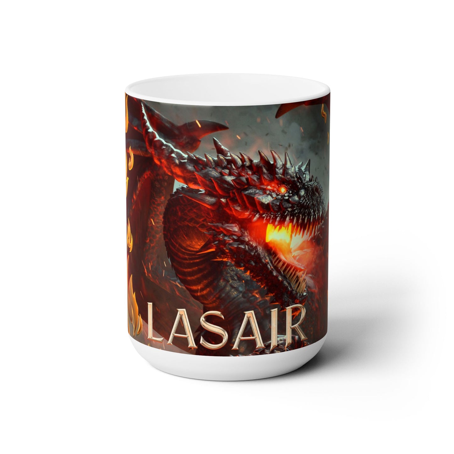 Lasair with Text Ceramic Mug 15oz