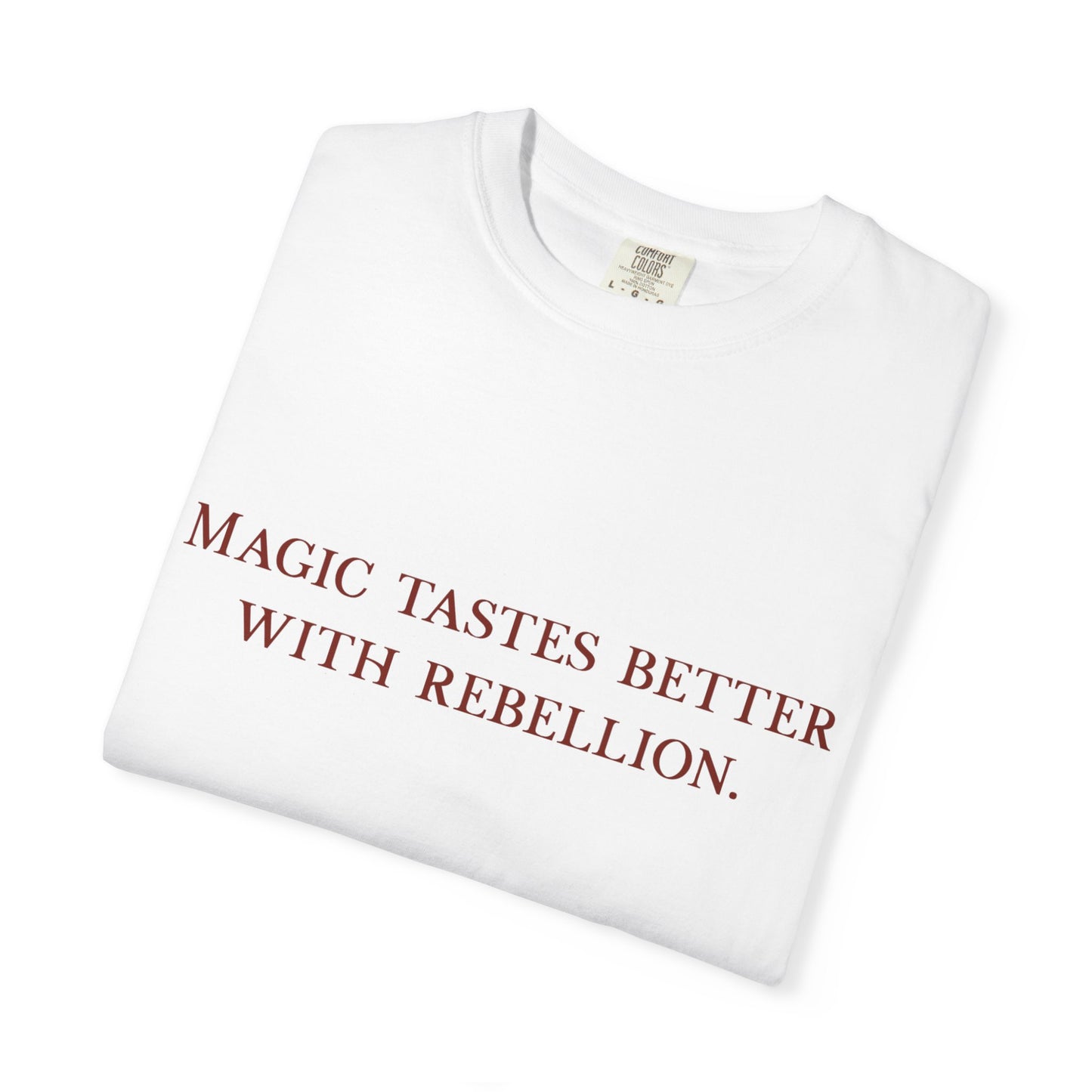 Magic Tastes Better with Rebellion T-Shirt - Red Fractal Dragon