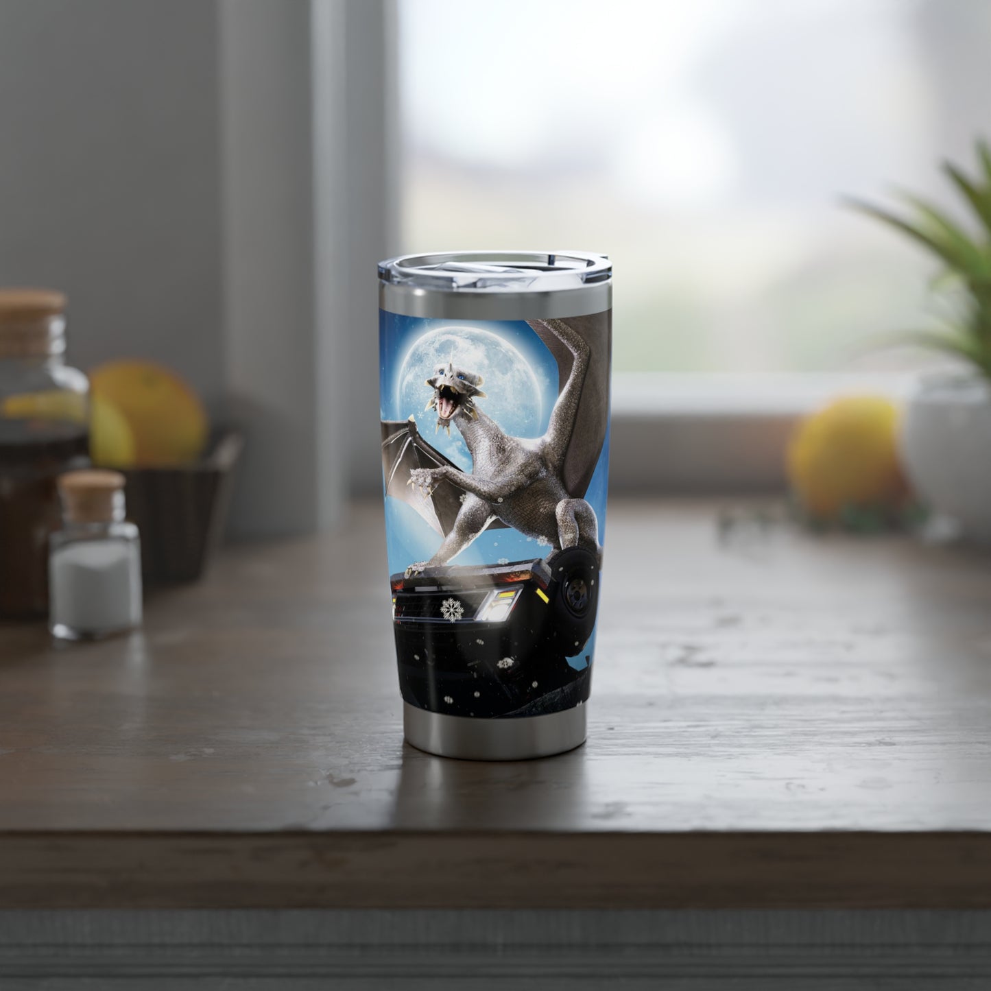 Dragon on a Car - Vagabond 20oz Tumbler