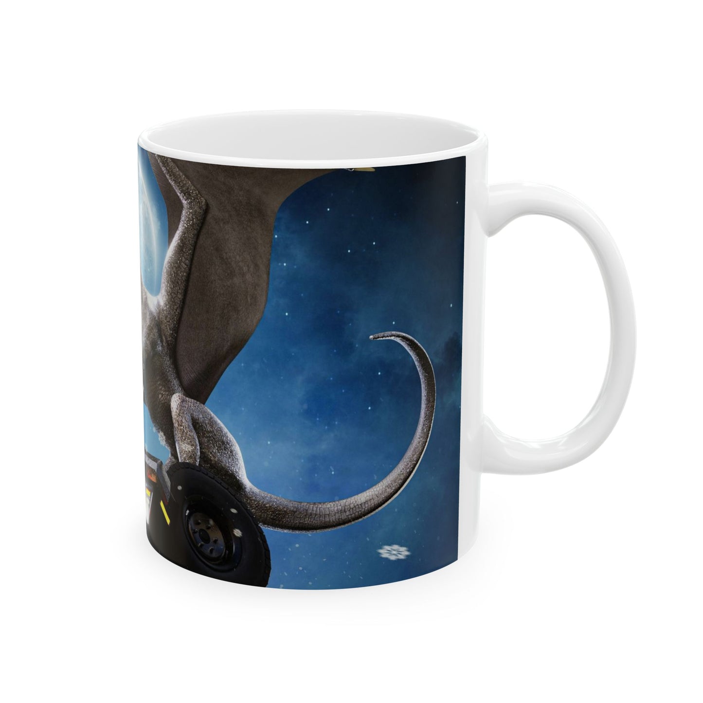 Dragon on a Car Coffee Mug 11oz