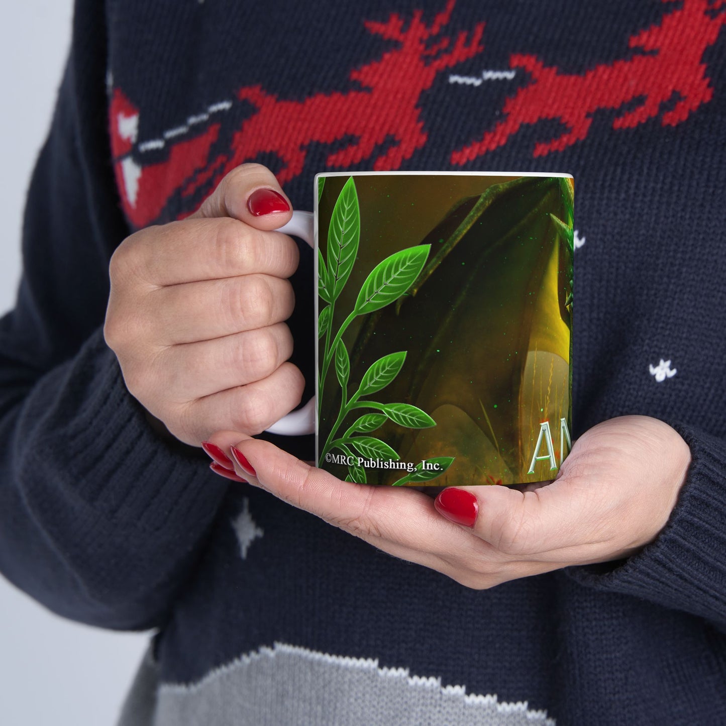 Anail with Text Queen of the Flightless Dragons Ceramic Mug 11oz