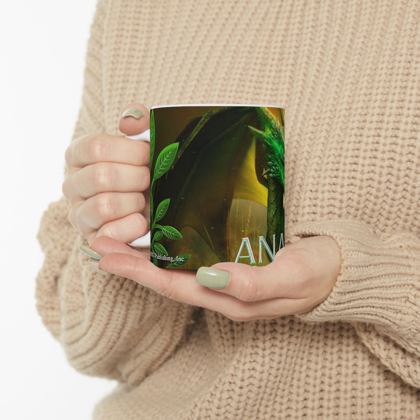 Anail with Text Queen of the Flightless Dragons Ceramic Mug 11oz
