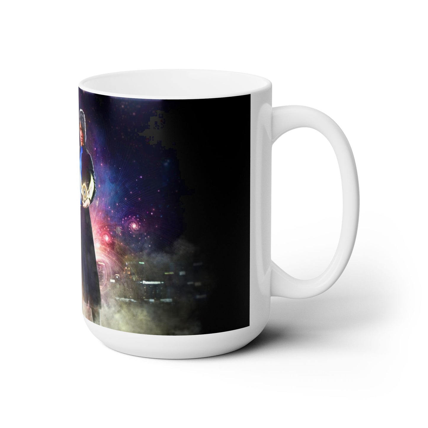 Maggie with Bernie the Gnome from The Peabrain Adventures Ceramic Mug 15oz