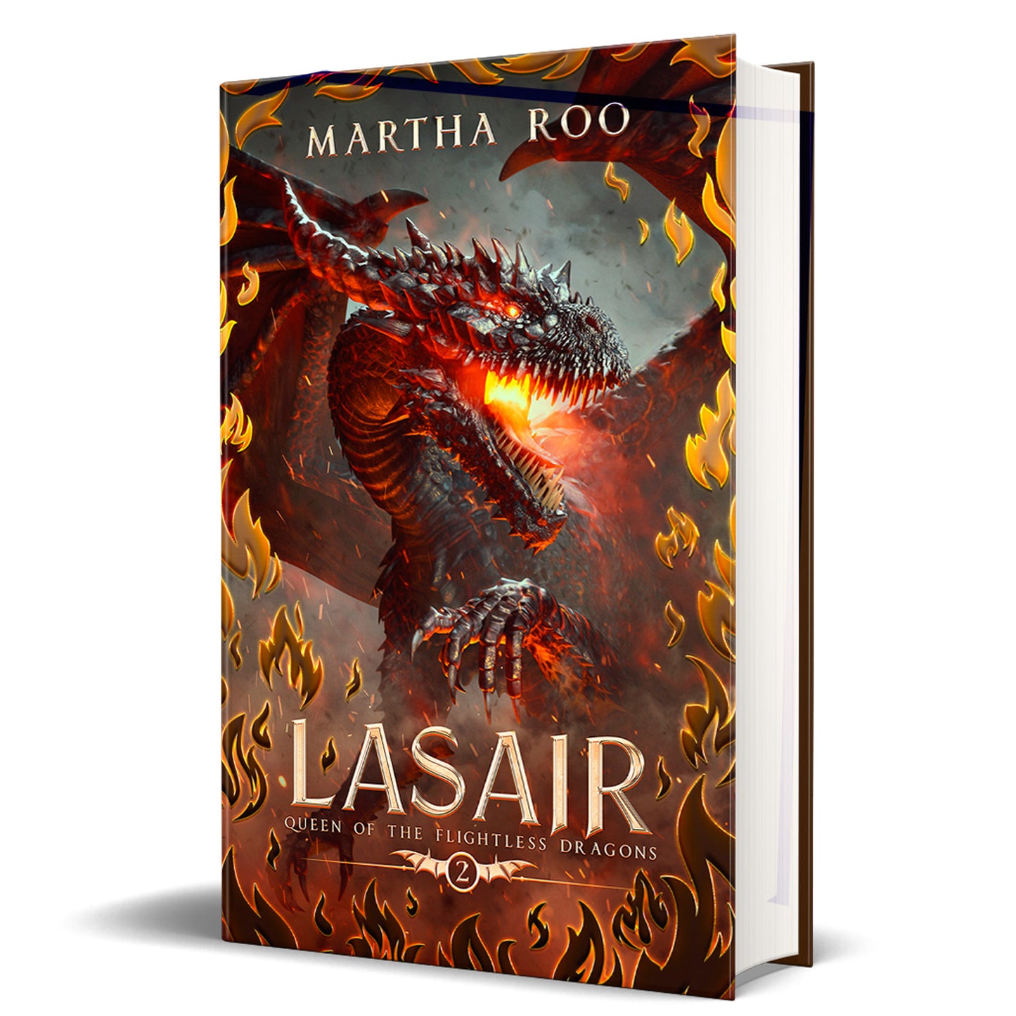Signed Special-Edition Hardcover of Lasair, Book 2 of Queen of the Flightless Dragons