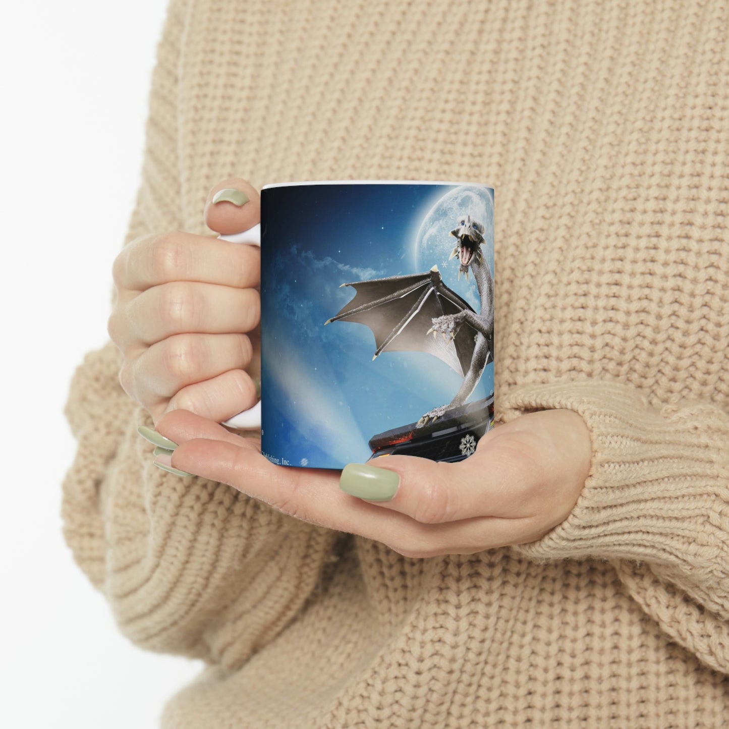 Dragon on a Car Coffee Mug 11oz