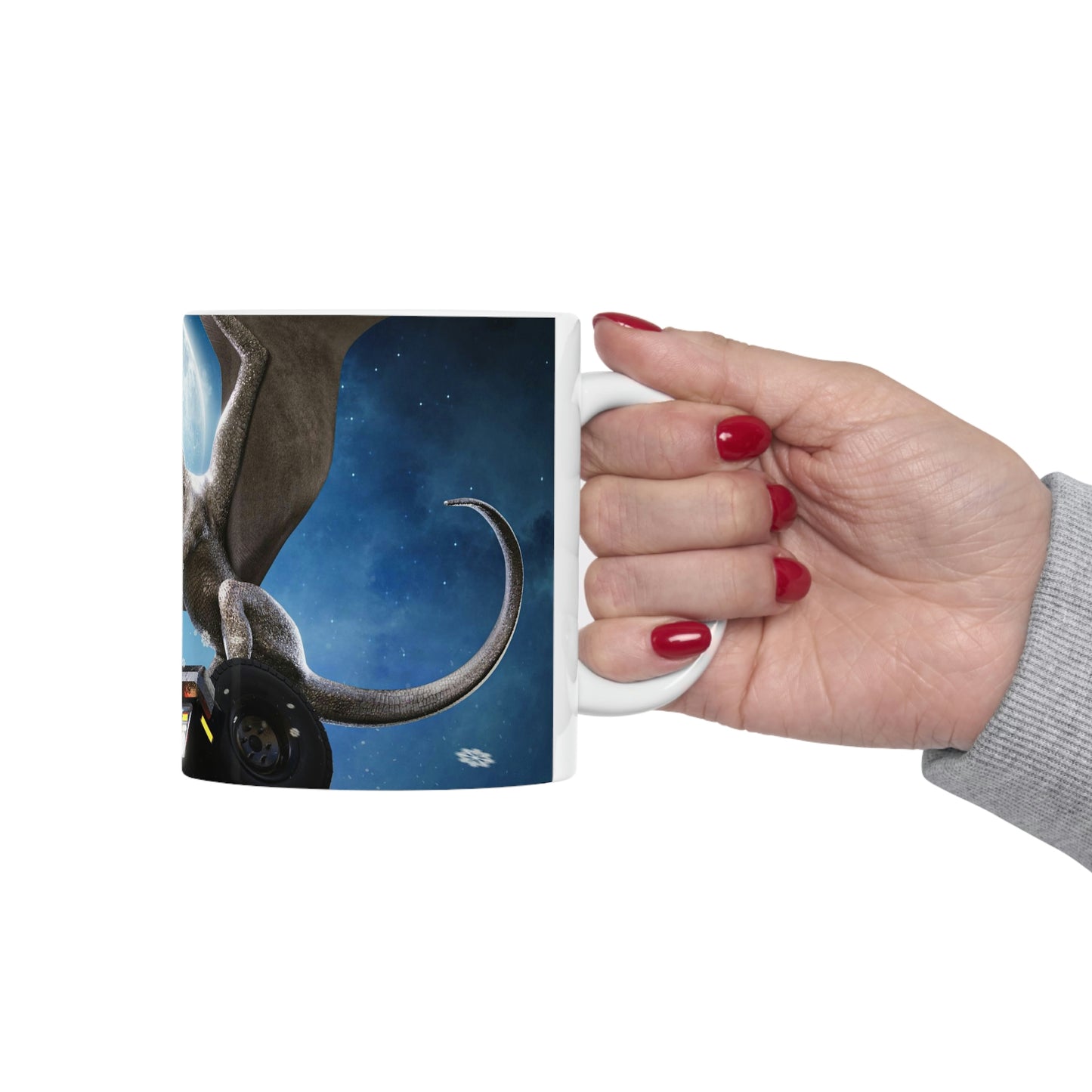 Dragon on a Car Coffee Mug 11oz