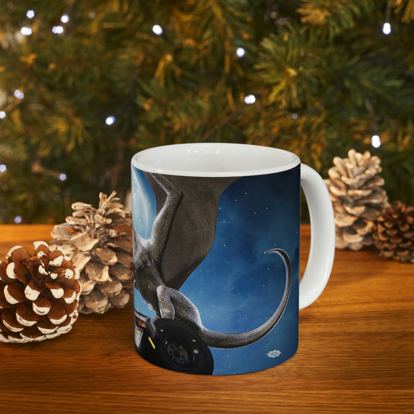 Dragon on a Car Coffee Mug 11oz