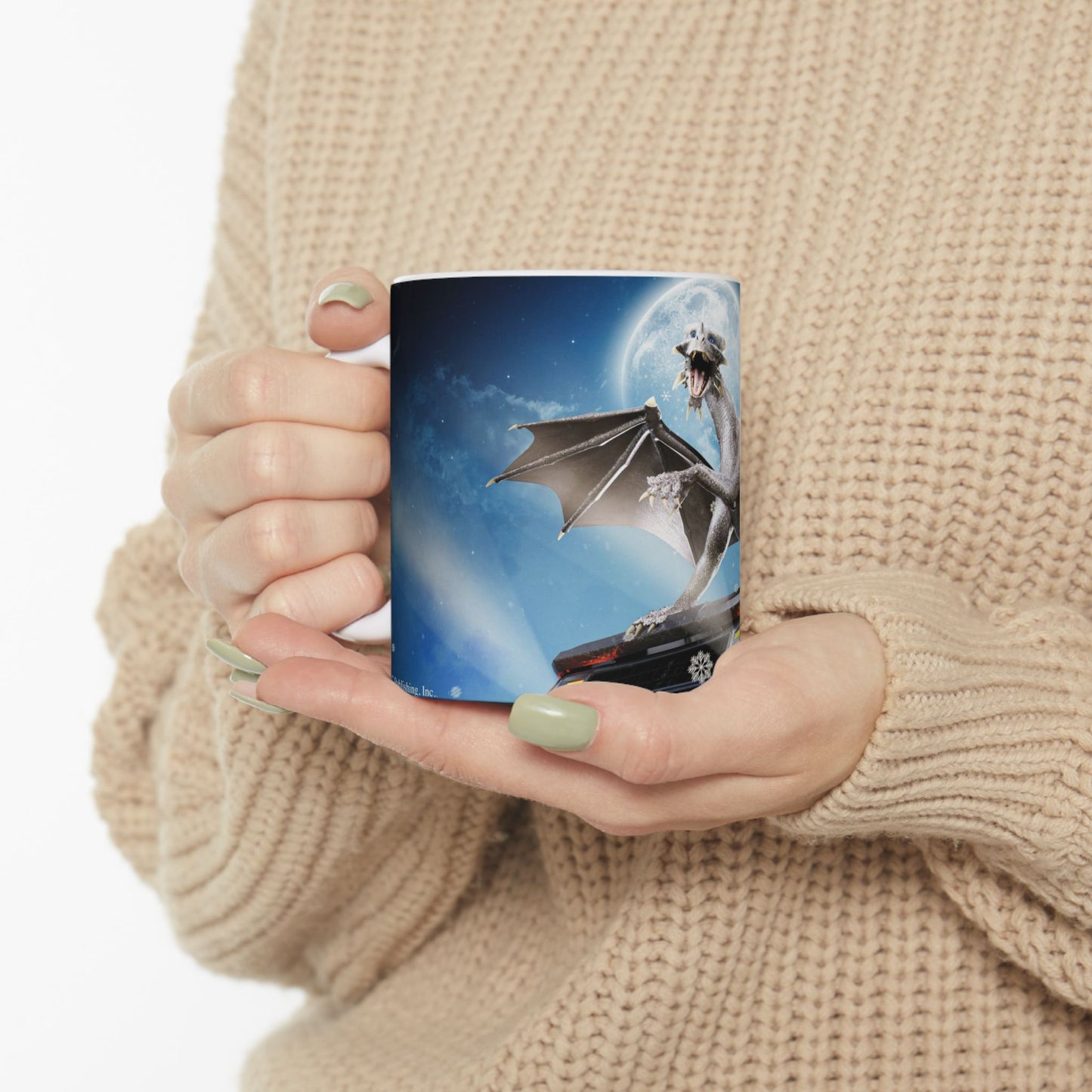 Dragon on a Car Coffee Mug 11oz
