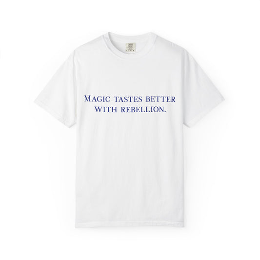 Magic Tastes Better with Rebllion T-Shirt - Blue Fractal Dragon