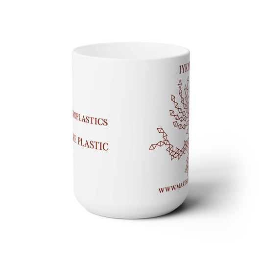 99% Microplastics Ceramic Mug 15oz - Red Version