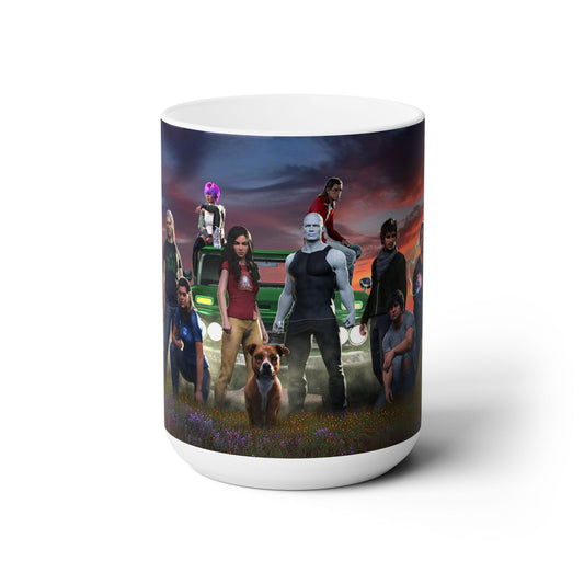 Unlikely Band of Heroes Ceramic Mug 15oz