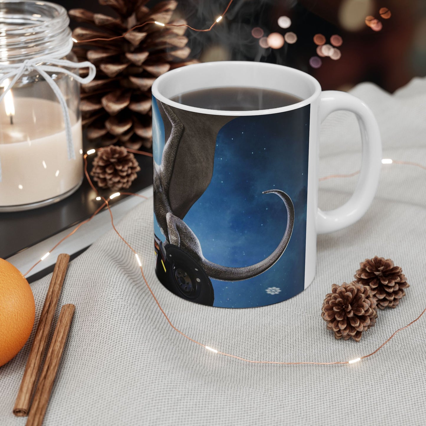 Dragon on a Car Coffee Mug 11oz