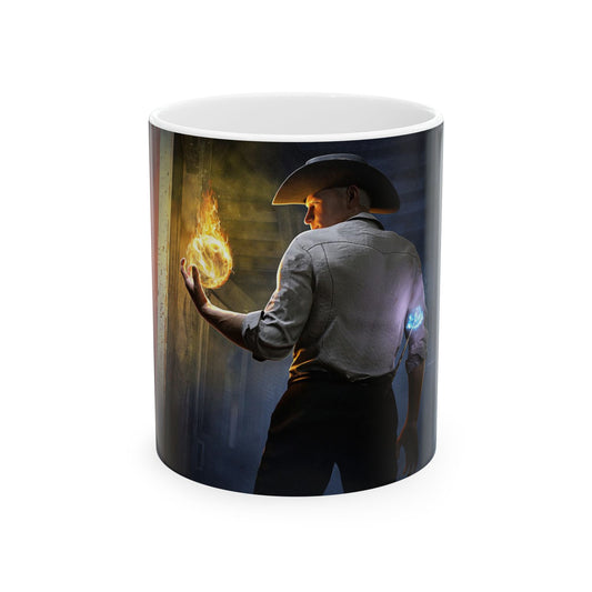 Lucas Clery, Grandfather, Texas Rancher - Wizard Ceramic Mug 11oz