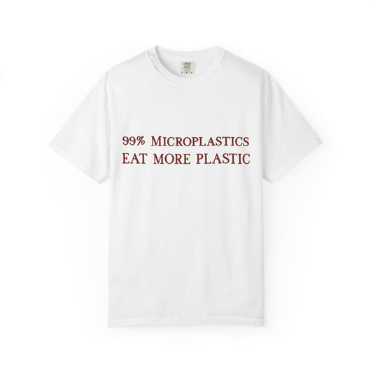 99% Microplastics - Eat More Plastic T-Shirt - Red Fractal Dragon