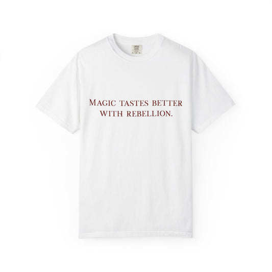 Magic Tastes Better with Rebellion T-Shirt - Red Fractal Dragon