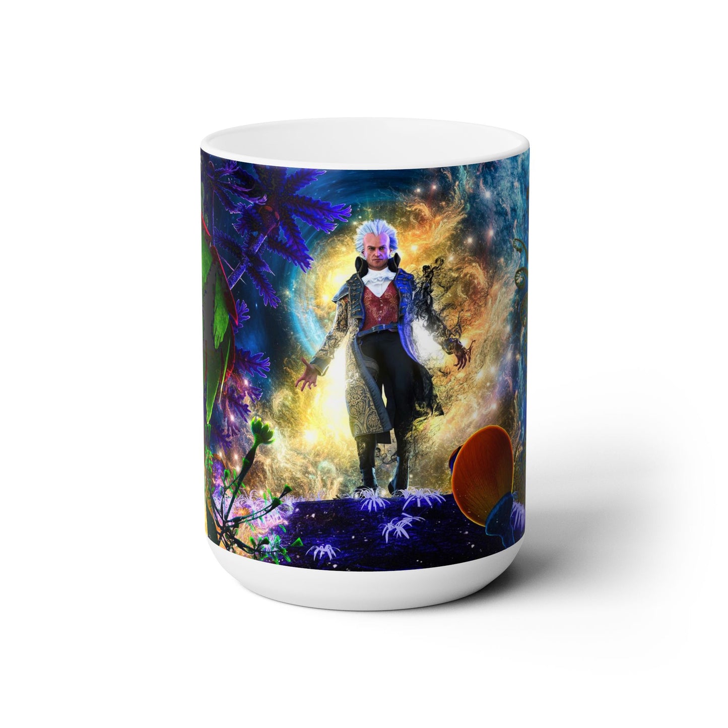 Queen of the Flightless Dragons Mystical Guy Ceramic Mug 15oz