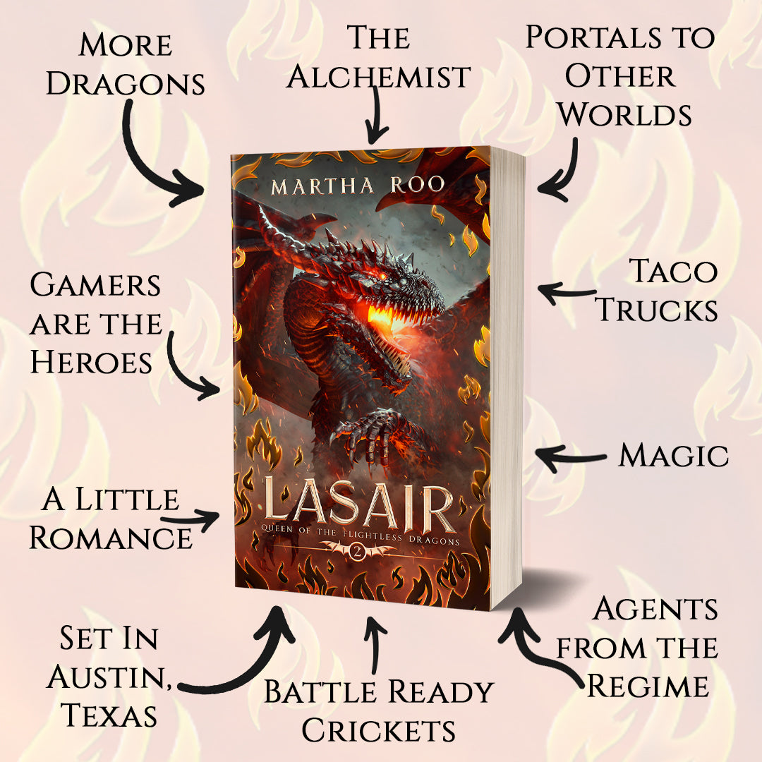 Lasair Paperback, Book 2 of Queen of the Flightless Dragons, Paperback