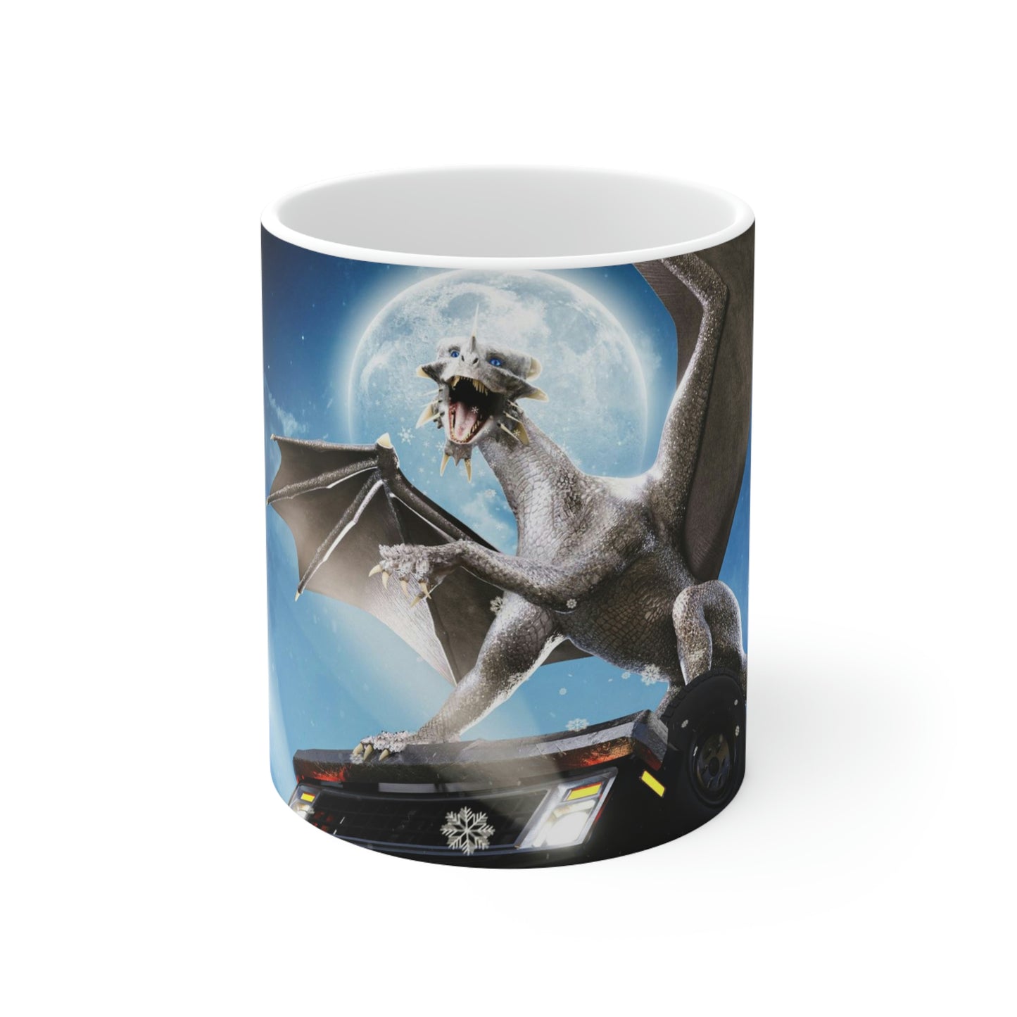 Dragon on a Car Coffee Mug 11oz